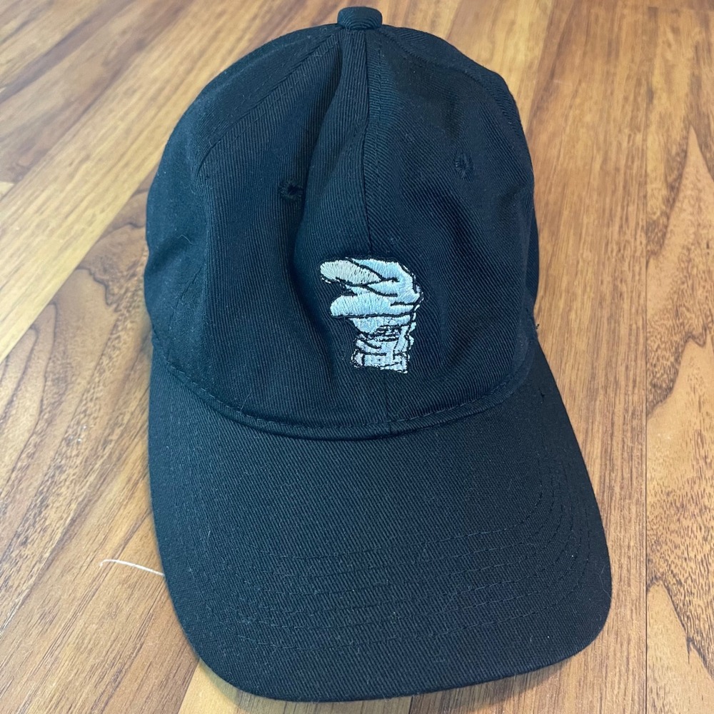 SH Hand Graphic Baseball Cap Mens One Size Black Cotton Adjustable Dad Hat